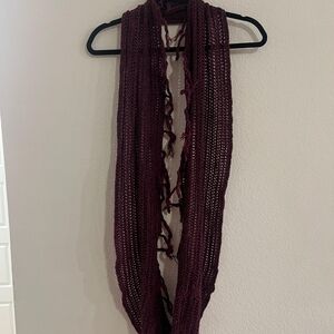 Chic Purple Knit Scarf